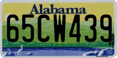 AL license plate 65CW439