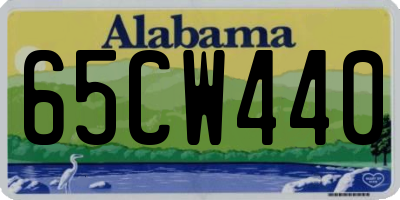 AL license plate 65CW440