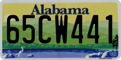 AL license plate 65CW441