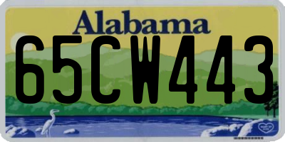 AL license plate 65CW443