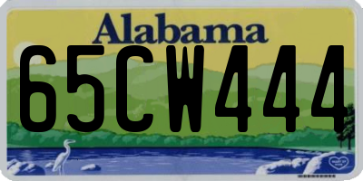 AL license plate 65CW444