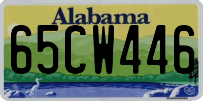 AL license plate 65CW446
