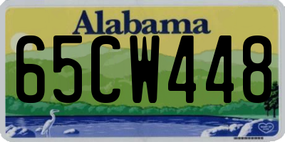 AL license plate 65CW448