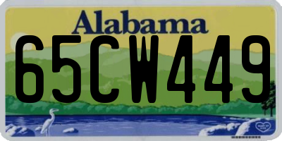 AL license plate 65CW449