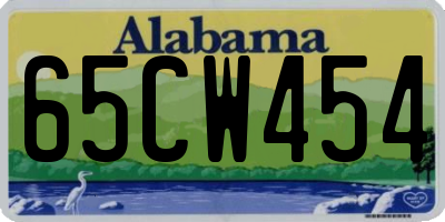 AL license plate 65CW454