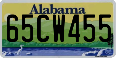 AL license plate 65CW455
