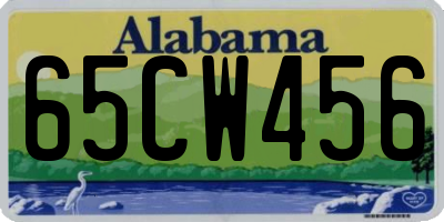 AL license plate 65CW456