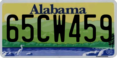 AL license plate 65CW459