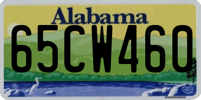 AL license plate 65CW460