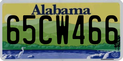 AL license plate 65CW466
