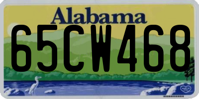 AL license plate 65CW468