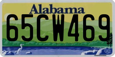 AL license plate 65CW469