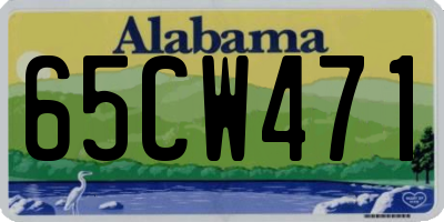 AL license plate 65CW471