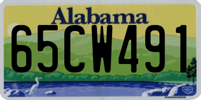 AL license plate 65CW491