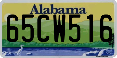AL license plate 65CW516