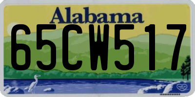 AL license plate 65CW517
