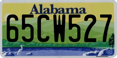 AL license plate 65CW527