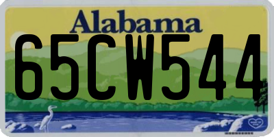 AL license plate 65CW544