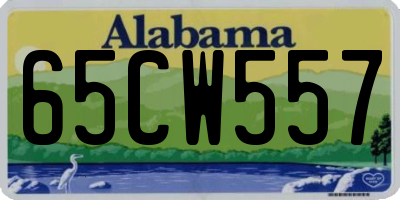 AL license plate 65CW557