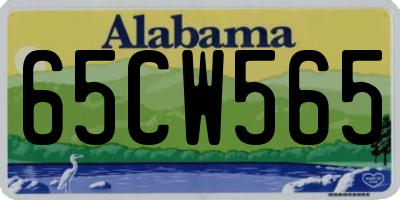 AL license plate 65CW565