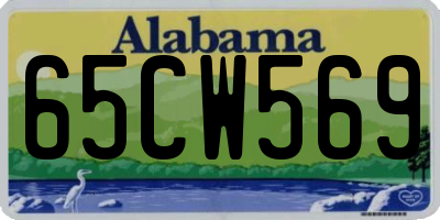 AL license plate 65CW569