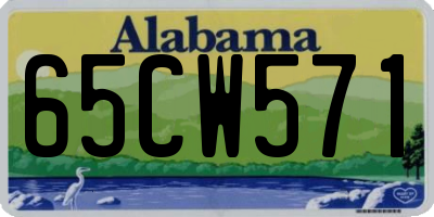 AL license plate 65CW571