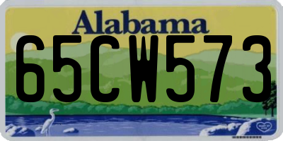 AL license plate 65CW573
