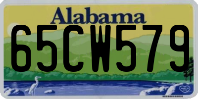 AL license plate 65CW579