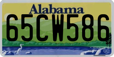 AL license plate 65CW586