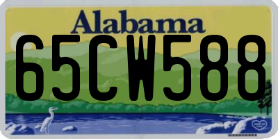 AL license plate 65CW588