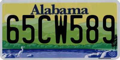 AL license plate 65CW589