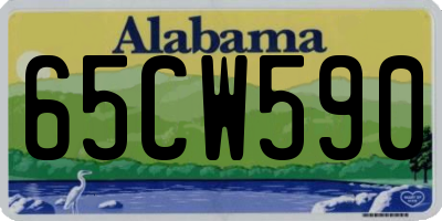 AL license plate 65CW590