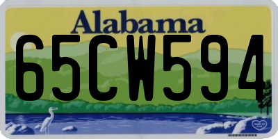 AL license plate 65CW594