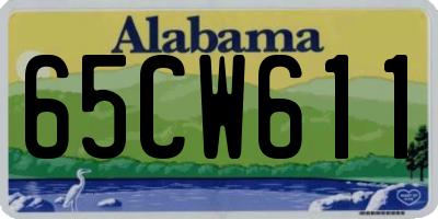 AL license plate 65CW611