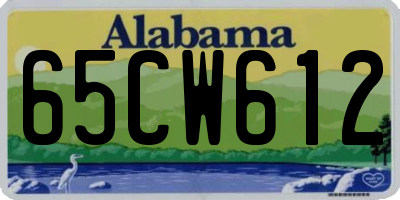 AL license plate 65CW612