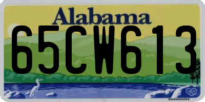 AL license plate 65CW613