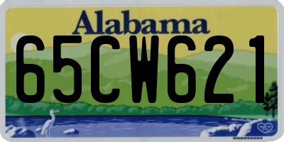 AL license plate 65CW621