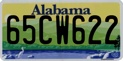 AL license plate 65CW622