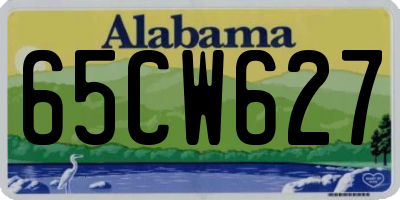 AL license plate 65CW627