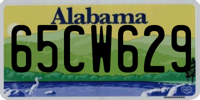 AL license plate 65CW629