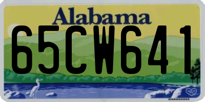AL license plate 65CW641