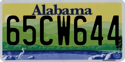 AL license plate 65CW644