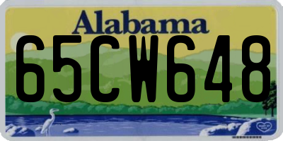 AL license plate 65CW648