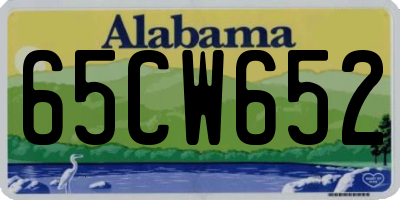 AL license plate 65CW652