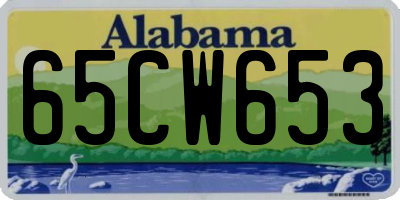 AL license plate 65CW653