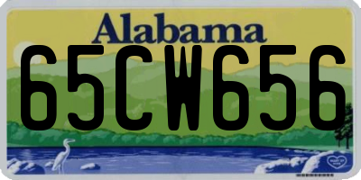 AL license plate 65CW656