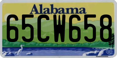 AL license plate 65CW658
