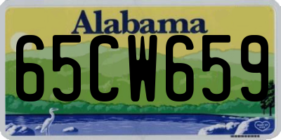 AL license plate 65CW659