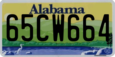 AL license plate 65CW664