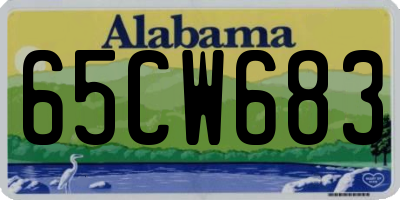 AL license plate 65CW683